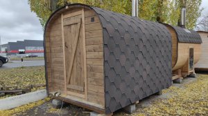 Баня Сундук 3х2 торцевая, полная кровля - производство Govoroff