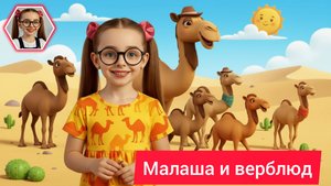 Малаша научит - верблюд #детям #детскаяпередача #малаша #малыши #детки #животные #верблюд #мульт