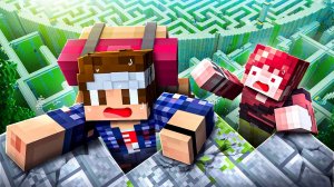 🍿ВПЕРВЫЕ ЗАЛЕЗАЕМ НАВЕРХ  БЕСКОНЕЧНОГО ЛАБИРИНТА В МАЙНКРАФТ!