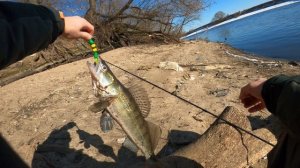 РЫБАЛКА НА СПИННИНГ Москва река в феврале