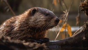 Звуки Бобра. Бобер что то грызет, ест. Звуки бобра в природе