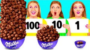 100 Слоев Еды Челлендж | Смешные Челленджи с Едой от TeamTeen Challenge