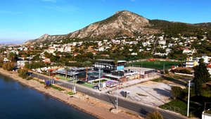 Autumn on the famous beach