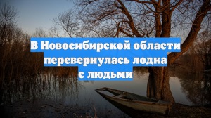 В Новосибирской области перевернулась лодка с людьми