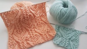 ✨ Мастер-класс: Вяжем ажурный узор спицами «Японские тюльпаны» ✨