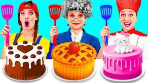 Кулинарный Челлендж_ Я против Бабушки _ Кулинарная битва с Секретными Гаджетами TeamTeen Challenge