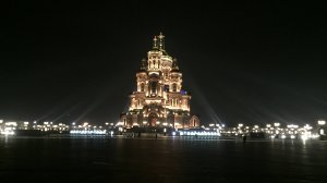 Главный Храм  Вооруженных Сил МО России. Храм Воскресения Христова Вечерняя служба в Храме