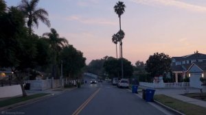 США. Поездка от Пасифик-Палисейдс до Малибу на фоне живописного заката