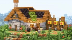 Дом лучника в майнкрафте.