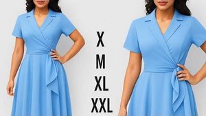 Платье с английским воротником + юбка-солнце ｜ Пошаговое руководство по выкройке для начинающих.