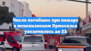 Число погибших при пожаре в мексиканском Эрмосильо увеличилось до 23