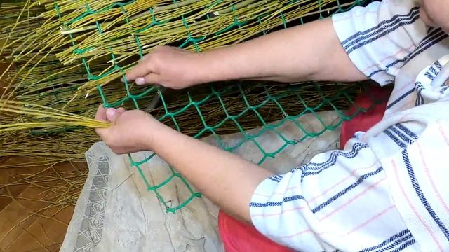 Как просто и быстро сплести забор из ивовых прутиков. #плетеныйзабор #заборизивы смотреть онлайн