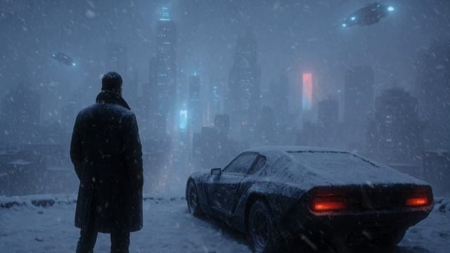 Best Blade Runner Inspired Synth Ambient - SNOWSTORM (Futuristic Sci-Fi Soundscape)