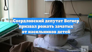 Свердловский депутат Вегнер призвал рожать зачатых от насильников детей