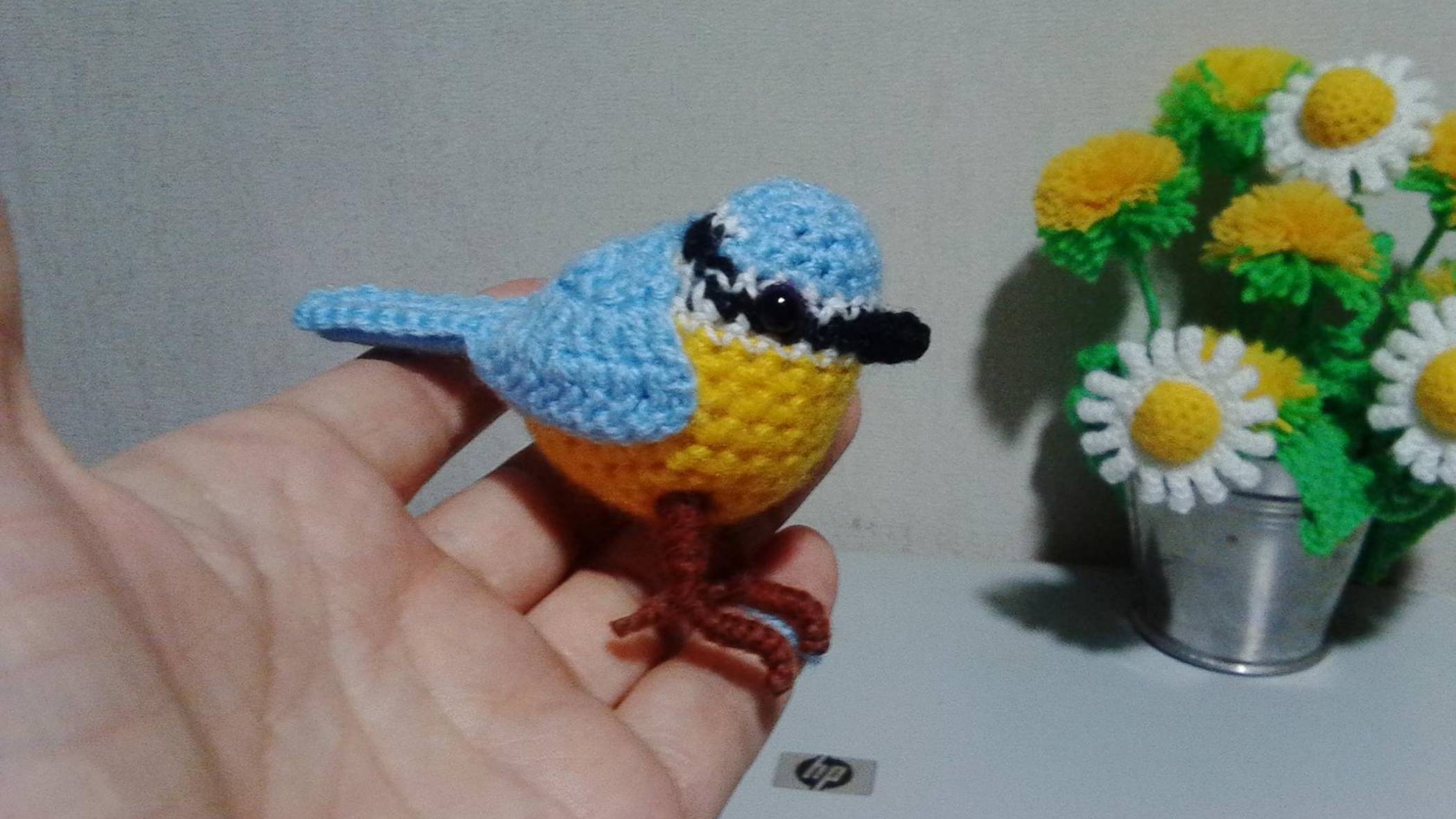 Птичка-синичка. Birdie tit. Amigurumi. Crochet.  Амигуруми. Игрушки крючком.