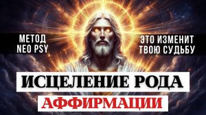 ЭТО ИСЦЕЛИТ ТВОЙ РОД, ПРАКТИКА АФФИРМАЦИЙ ПО МЕТОДУ NEO PSY⚡️, очищение РОДОВЫХ ПРОГРАММ