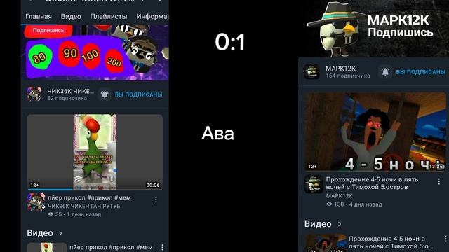 Марк 12к VS Чик 36к