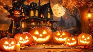 Cozy Autumn Haunted House Halloween Ambience With Relaxing Halloween Background Music Creepy Music