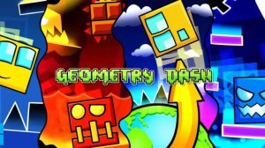 15 минут обычной игры  в Geometry Dash