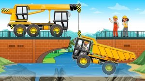 МУЛЬТИК МАШИНКИ ВИДЕО ПРО МАШИНКИ ЧИНЯТ МОСТ МУЛЬТФИЛЬМЫ ЦВЕТНЫЕ МАШИНКИ ИГРУШКИ МАШИНКИ