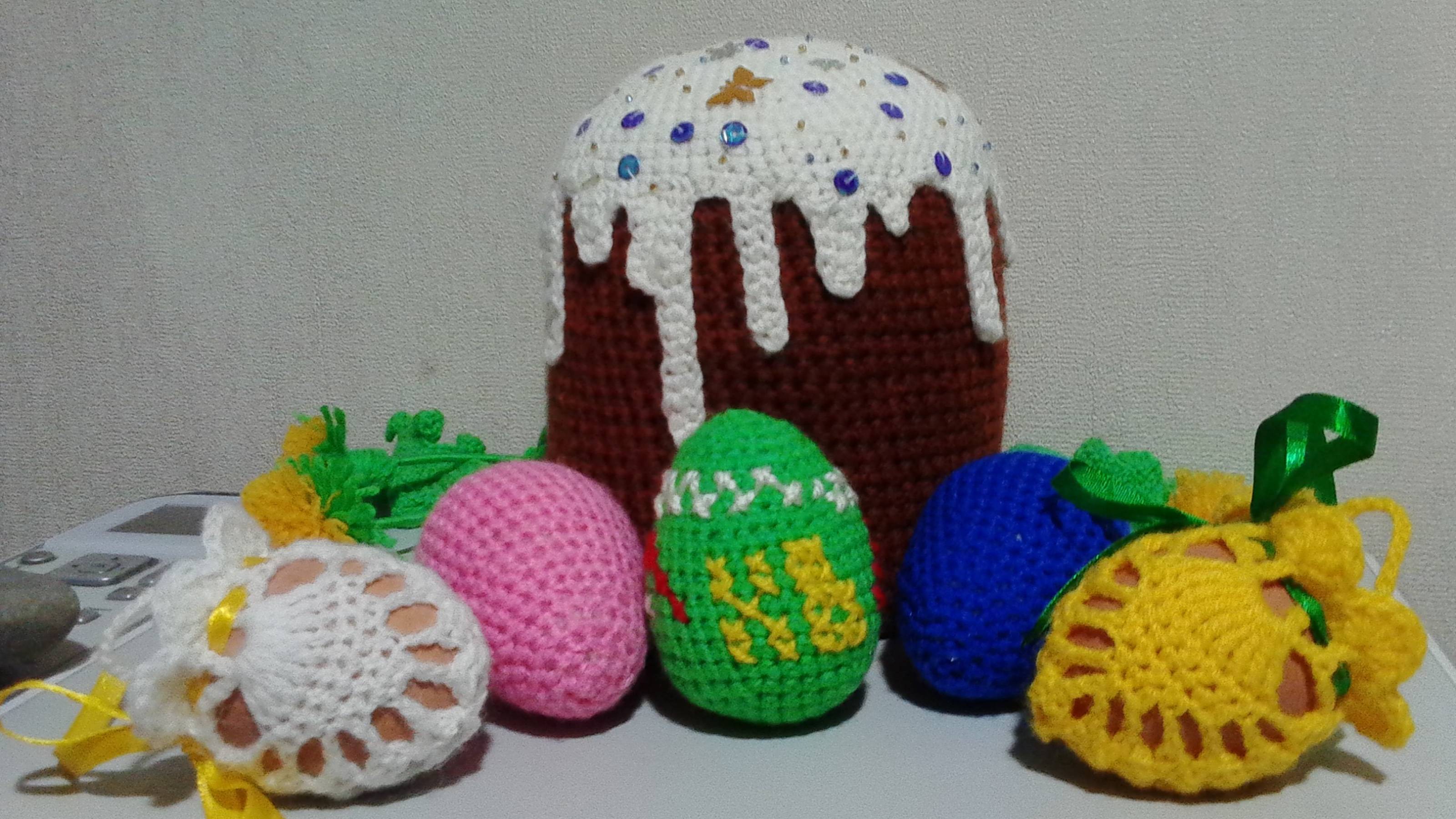 Пасхальное яичко в мешочке.  Easter egg in a bag. Amigurumi. Crochet.  Амигуруми.