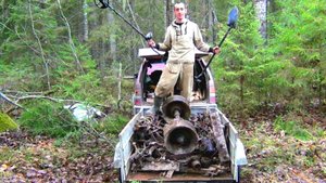 Зачистил стан бригады лесорубов 1940-1950г! Порыбачил с металлоискателем в реке улов меня удивил!