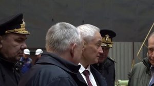 ❗️Минобороны России опубликовало видео спуска на воду атомного подводного крейсера "Хабаровск"