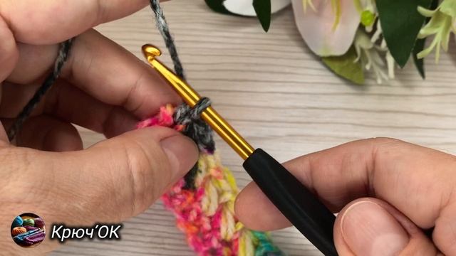 Узор крючком 60 #вязаниекрючком #узорыкрючком