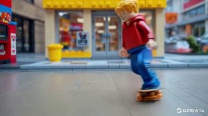 ЛЕГО ГЕРОЙ КАТАЕТСЯ НА СКЕЙТЕ