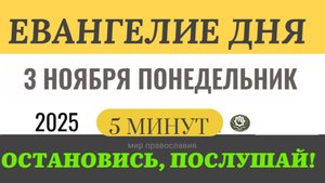 3 ноября Евангелие дня толкованием #евангелие (5 минут)