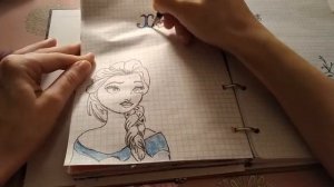 Личный дневник. Разворот в ЛД Disney Холодное сердце. Идеи разворотов в ЛД с мультфильмами.