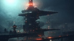 Rainy Cyberpunk Ambience for Peaceful Sleep