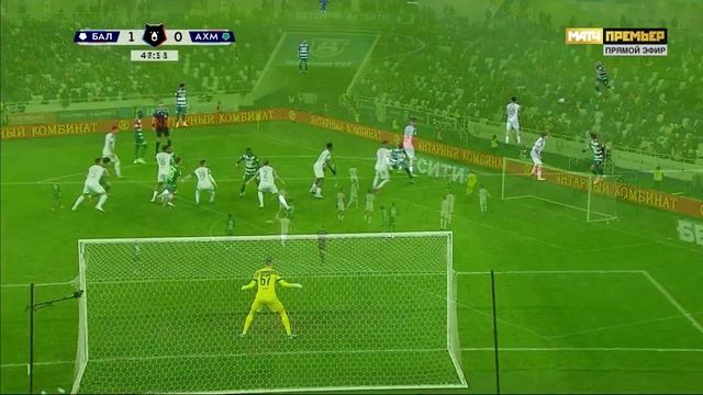 Балтика - Ахмат. Голы и лучшие моменты видео. МИР Российская Премьер-Лига. Футбол