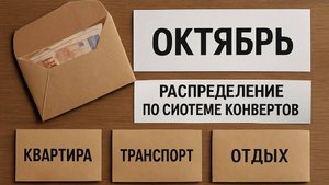 #36 РАСПРЕДЕЛЕНИЕ ПО СИСТЕМЕ КОНВЕРТОВ. ОКТЯБРЬ. ЗП СЕРГЕЯ