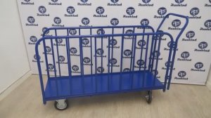 Видео обзор тележка для длинномерных грузов. Складские тележки для длинномеров ДЛ - КИИТ