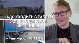 НАДО УХОДИТЬ С РАБОТЫ _ ЖИЗНЬ ОДИНОКОЙ ЖЕНЩИНЫ _ ЖИЗНЬ В ДЕРЕВНЕ _ ЖИЗНЬ ХОРОША 02.11.25г