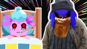 ЛУНТИК X ЗАБОЛЕЛ ! СОНИК.EXE СТАЛ БОМЖОМ !