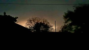 Ночное свечение в горах.