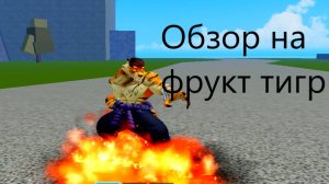 Обзор на фрукт новый фрукт тигр в игре блокс фрутс в роблокс