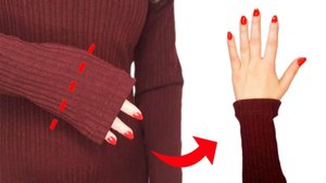 🔥ШВЕЙНАЯ ХИТРОСТЬ! 3 способа укоротить рукав красиво и без следов за 1 минуту! ✂️