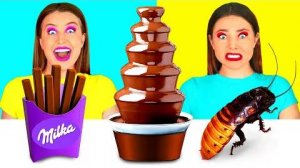 Шоколадный Фонтан Челлендж | Забавные Лайфхаки с Едой c TeamTeen Challenge