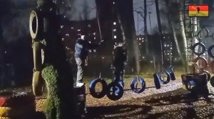 Полоса препятствий в дождь