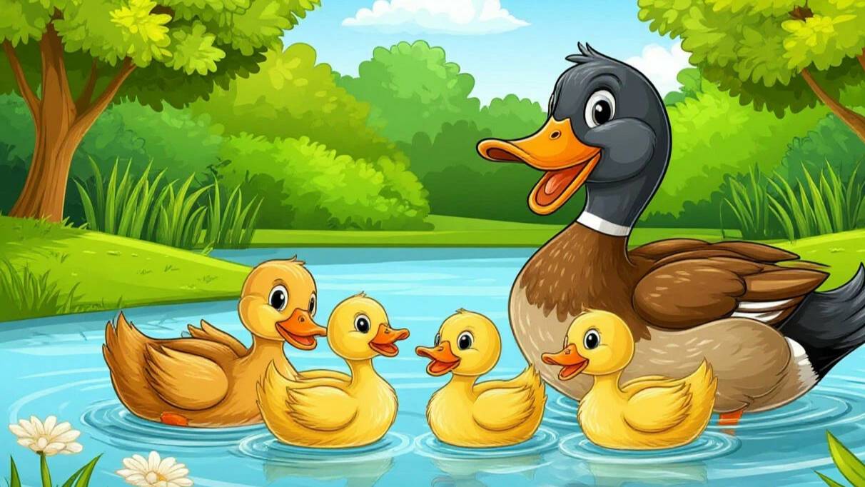 Весёлый пруд: истории утят и лягушат