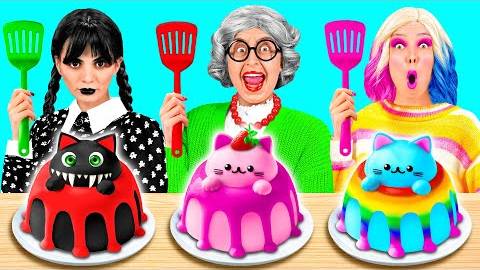 Кулинарный Челлендж | Уэнсдей Против Бабушки | Битвы с Едой от TeamTeen Challenge смотреть онлайн