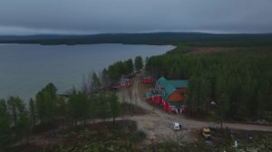 Песчаный берег Ноябрь Облачно *4k