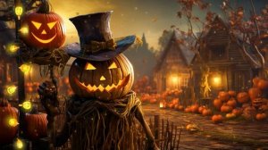 Halloween Ambience Pumpkin Prince In The Autumn Village With Spooky Sounds Relaxing Halloween Music