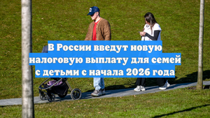 В России введут новую налоговую выплату для семей с детьми с начала 2026 года