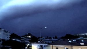 Ночная гроза в Триесте Италия