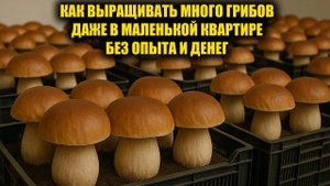 Собирать грибы в лесу уже в прошлом! Выращиваю грибы дома, много белых грибов каждый день.