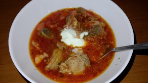 Мой утренний борщ!